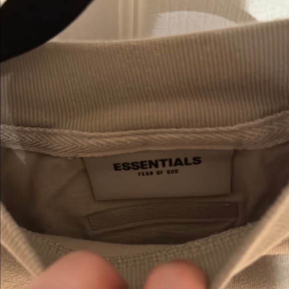 Essentials Kids Beige Long Sleeve Shirt - Picture 2 of 3